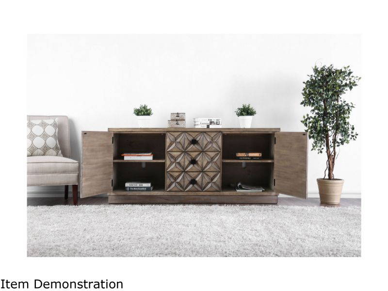 AVF FS1200CURCS-A up to 60" Silver Effect / Clear Glass Curved TV Stand