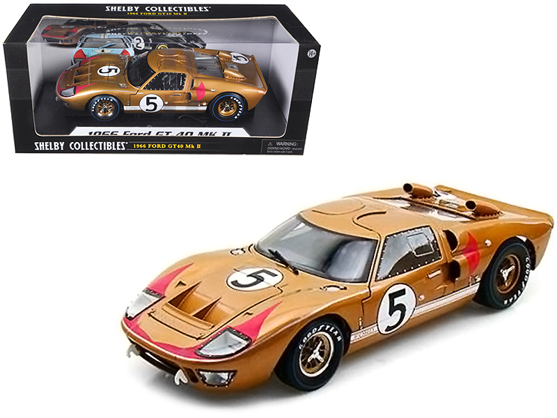 Ford GT40 MK IV #1 Dan Gurney - A. J. Foyt Winner "24 Hours of Le Mans" (1967) with Acrylic Display Case 1/18 Model Car by Spark