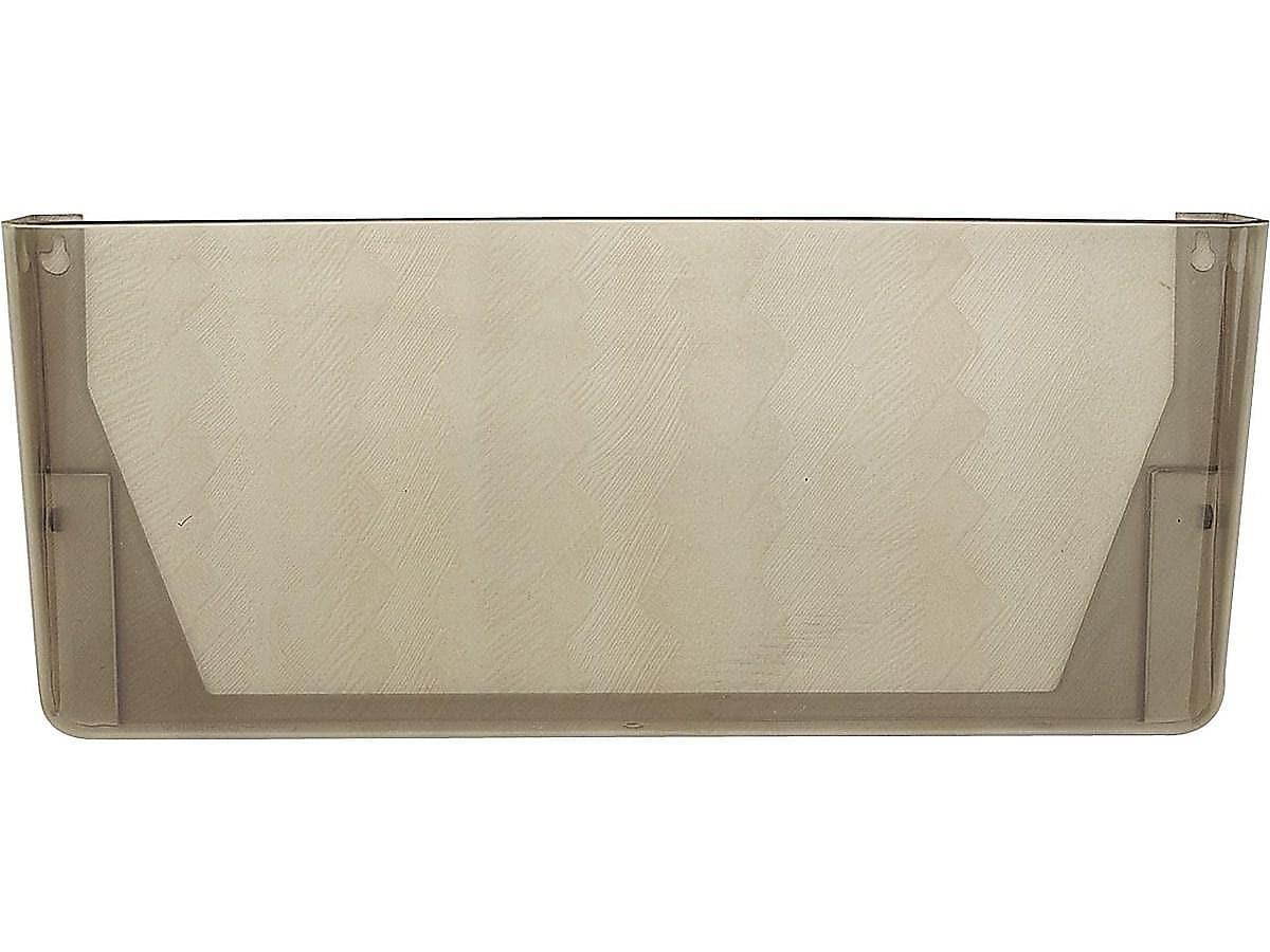 OIC 1-Pocket Plastic Wall File Smoke (21441)
