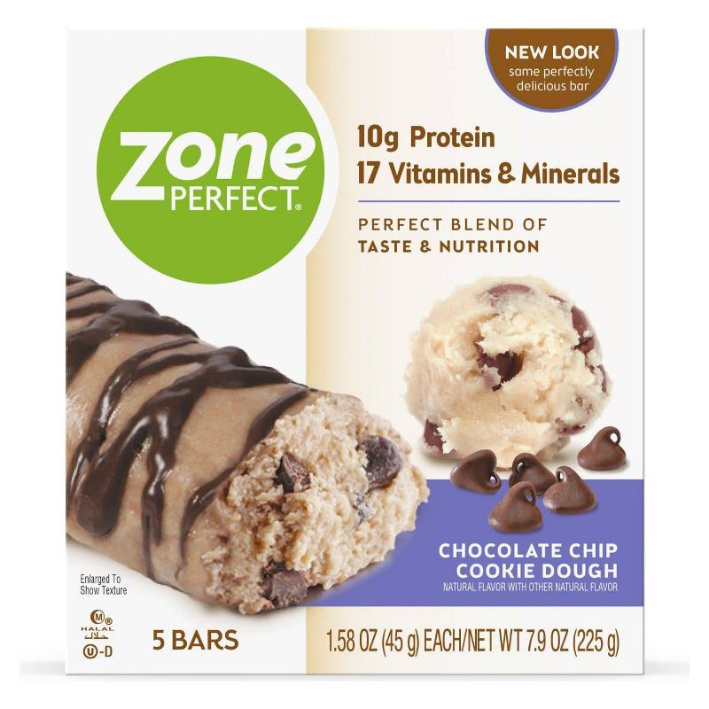 ZonePerfect Protein Bar Chocolate Chip Cookie Dough - 5 ct/7.9oz