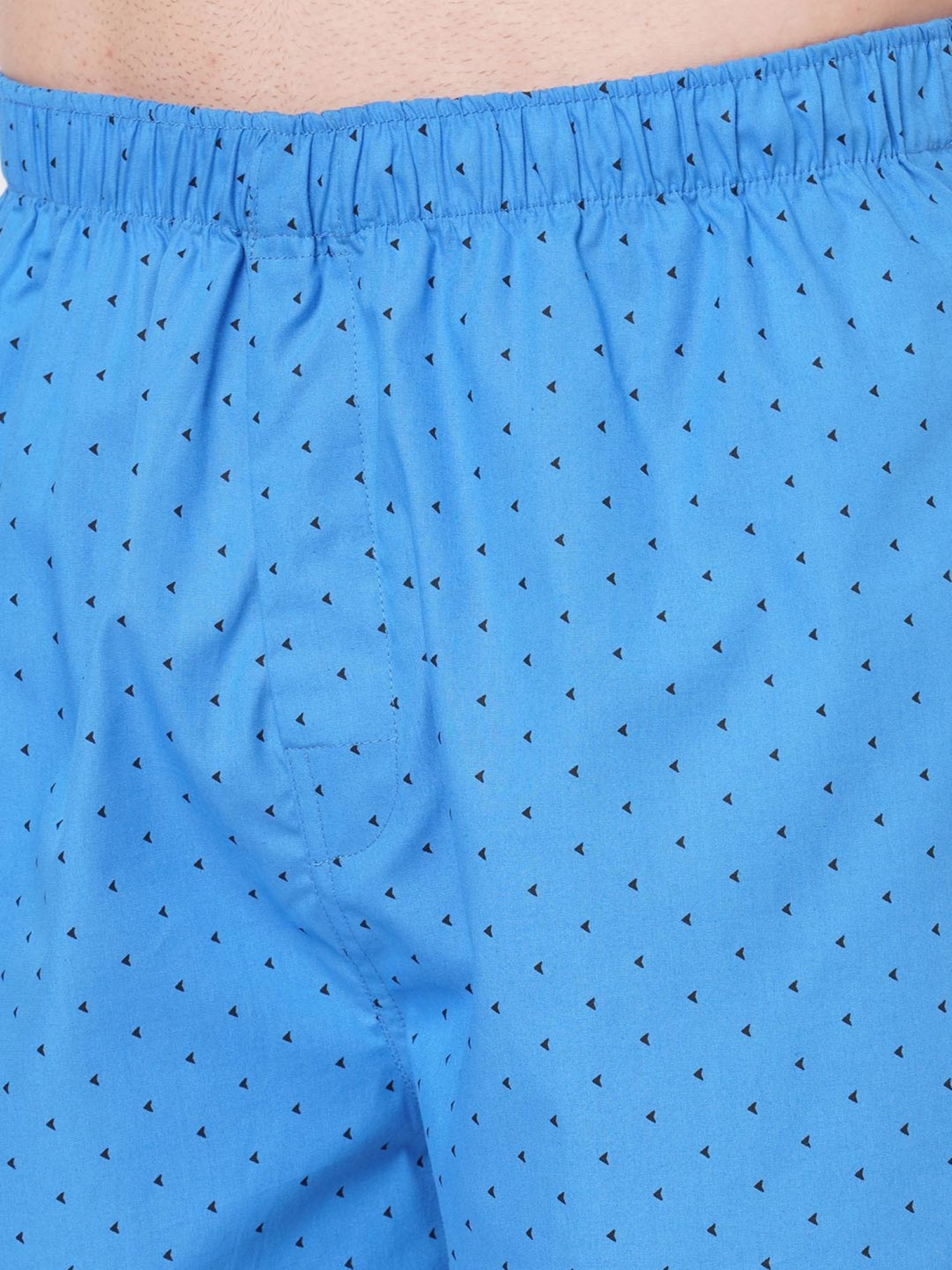 Fitz Blue Printed Cotton Boxers