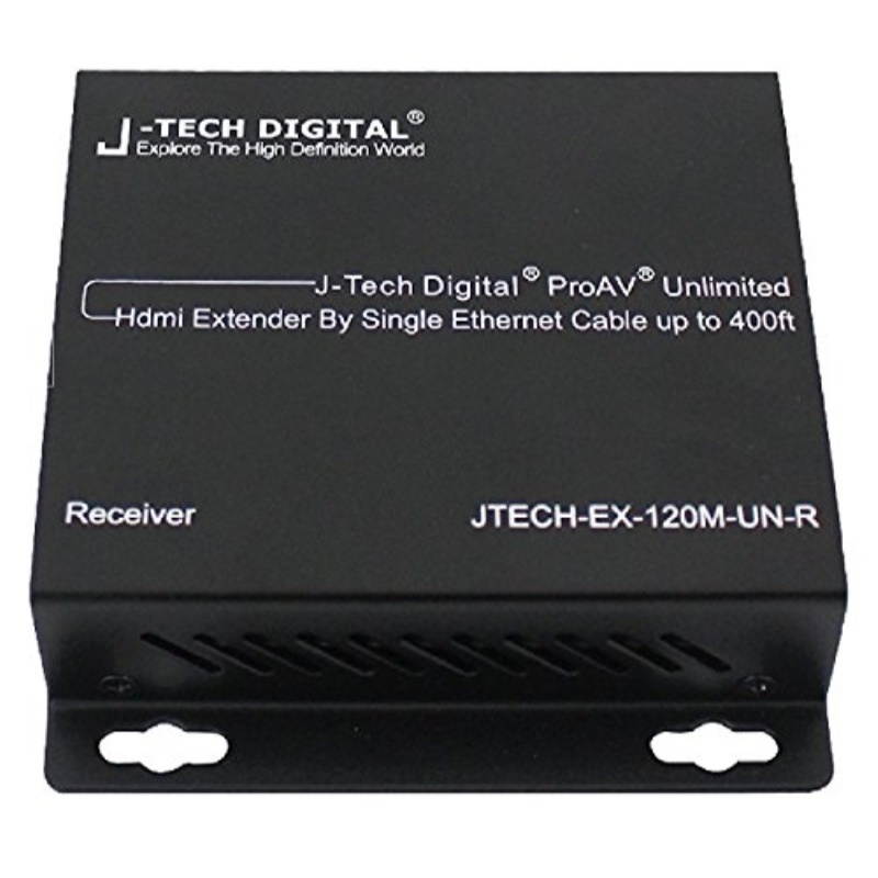 J-Tech Digital ProAV Unlimited N x N HDMI Extender Over Ethernet Cat6 Extender Matrix 12X12 8X8 Switch Switcher Extender by Single Ethernet Cable up to 400ft (Receiver)
