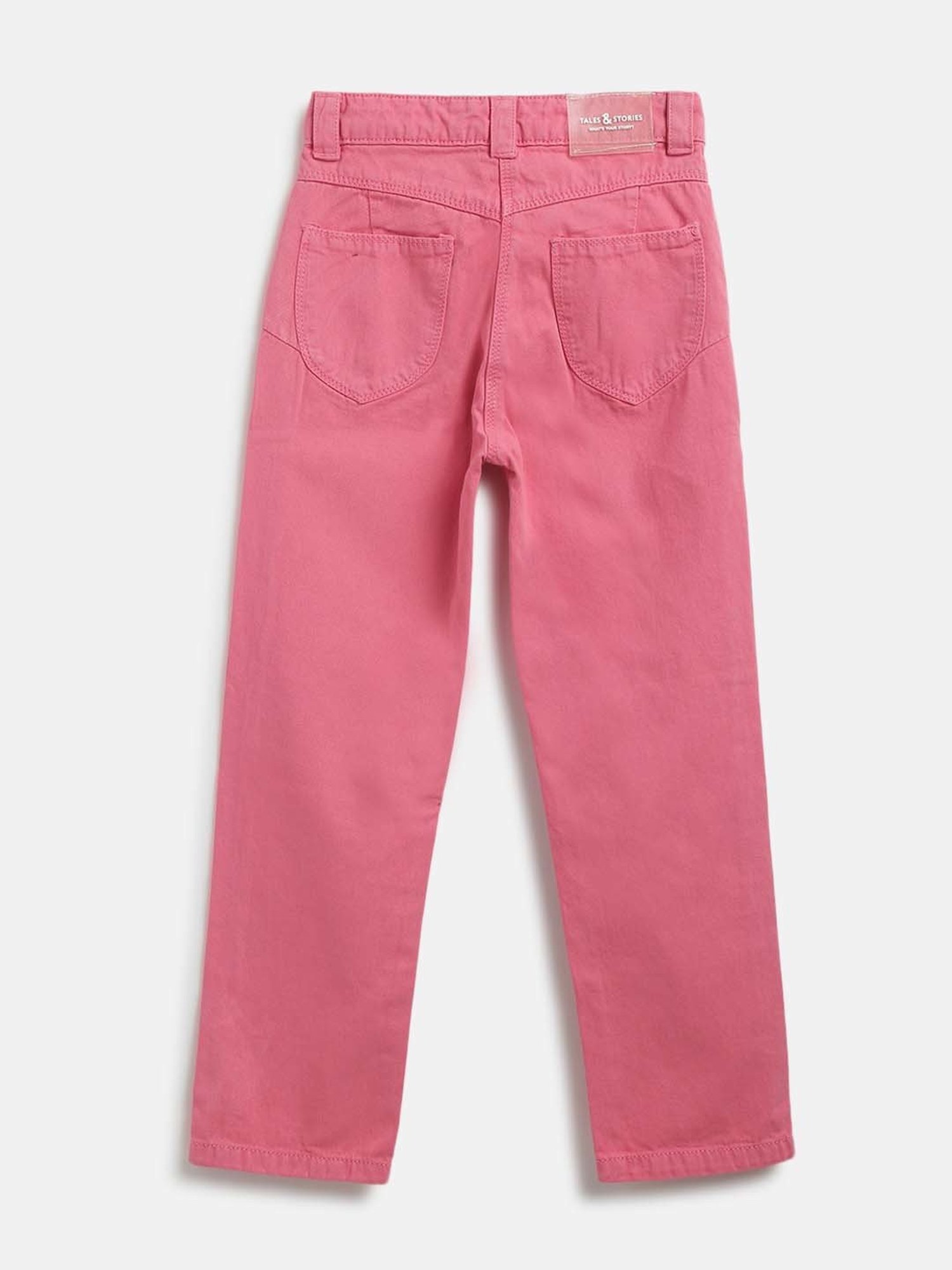 GJ baby Girls Blue Washed Jeans