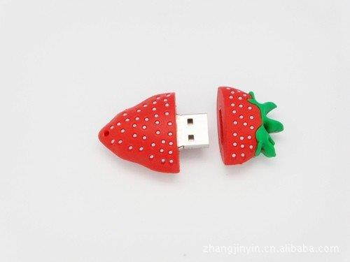 D-CLICK TM 4GB/8GB/16GB/32GB/64GB/Cool USB High speed Flash Memory Stick Pen Drive Disk (32GB, Strawberry)