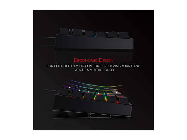 1STPLAYER RGB Gaming Mechanical USB Wired Keyboard DK5.0 Blue Switch Ergonomic 104 Keys NKRO Full Size Customizable Backlight LED Computer Laptop Keyboard for Windows PC Gamers (White)