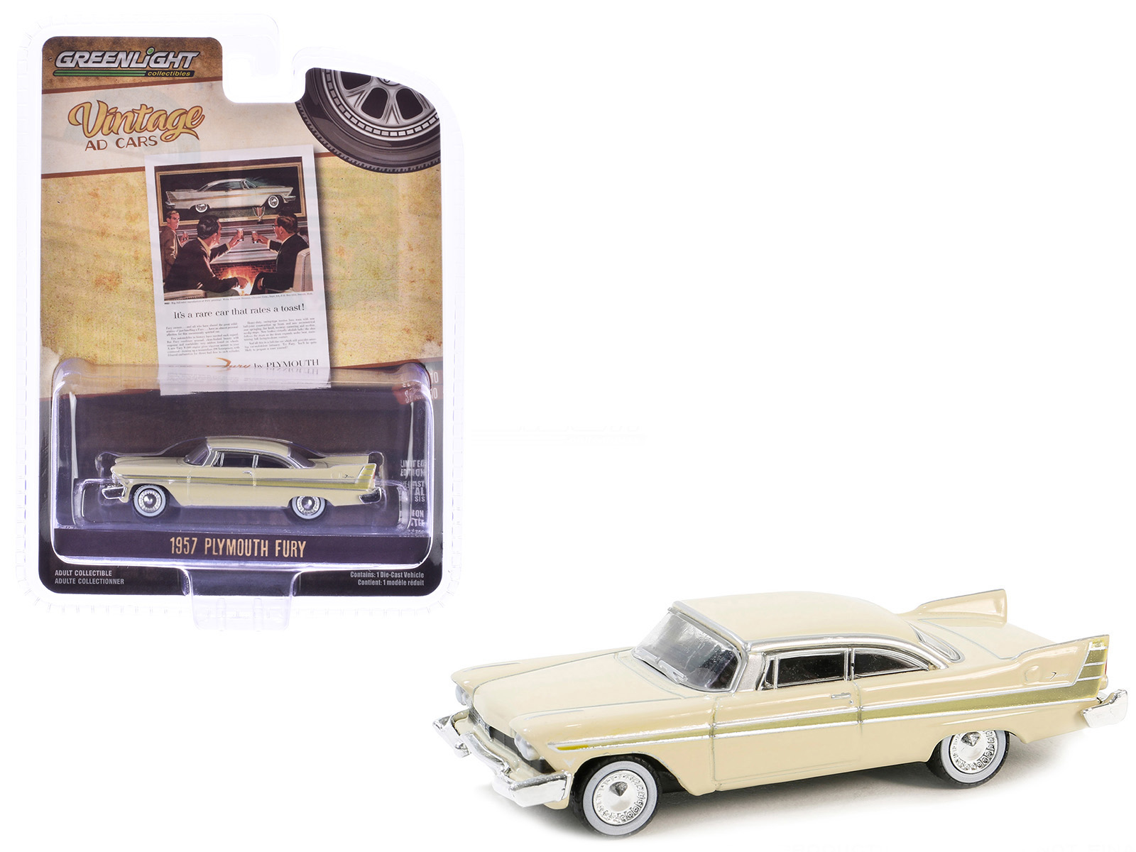 1959 Plymouth Savoy Sedan Powder Blue 1/87 (HO) Scale Diecast Model Car by Oxford Diecast