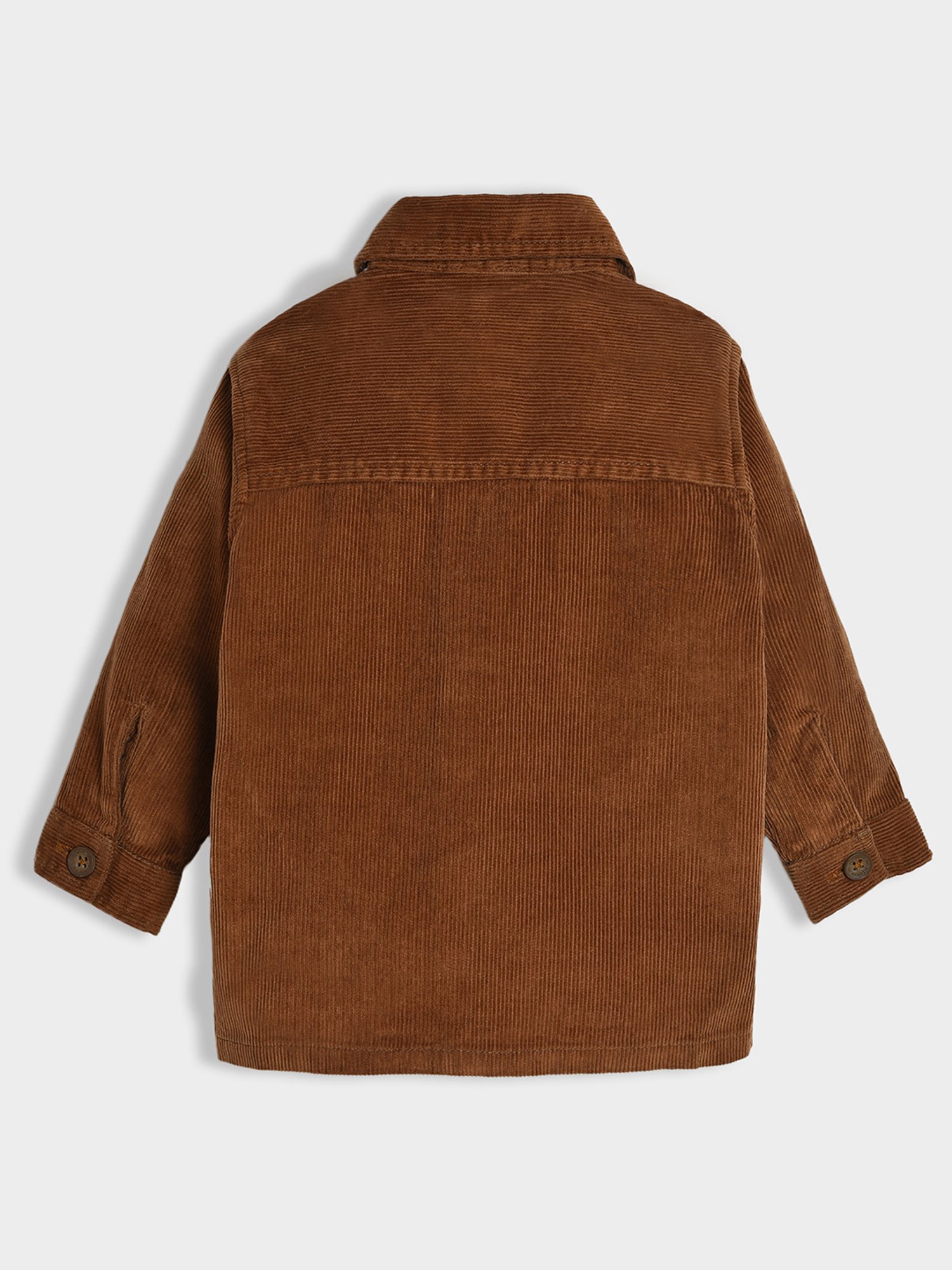 MiArcus Boys Brown Solid Full Sleeves Shirt