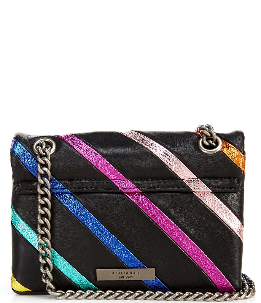 Kurt Geiger London Mini Rainbow Pipe Chain Strap Crossbody Bag