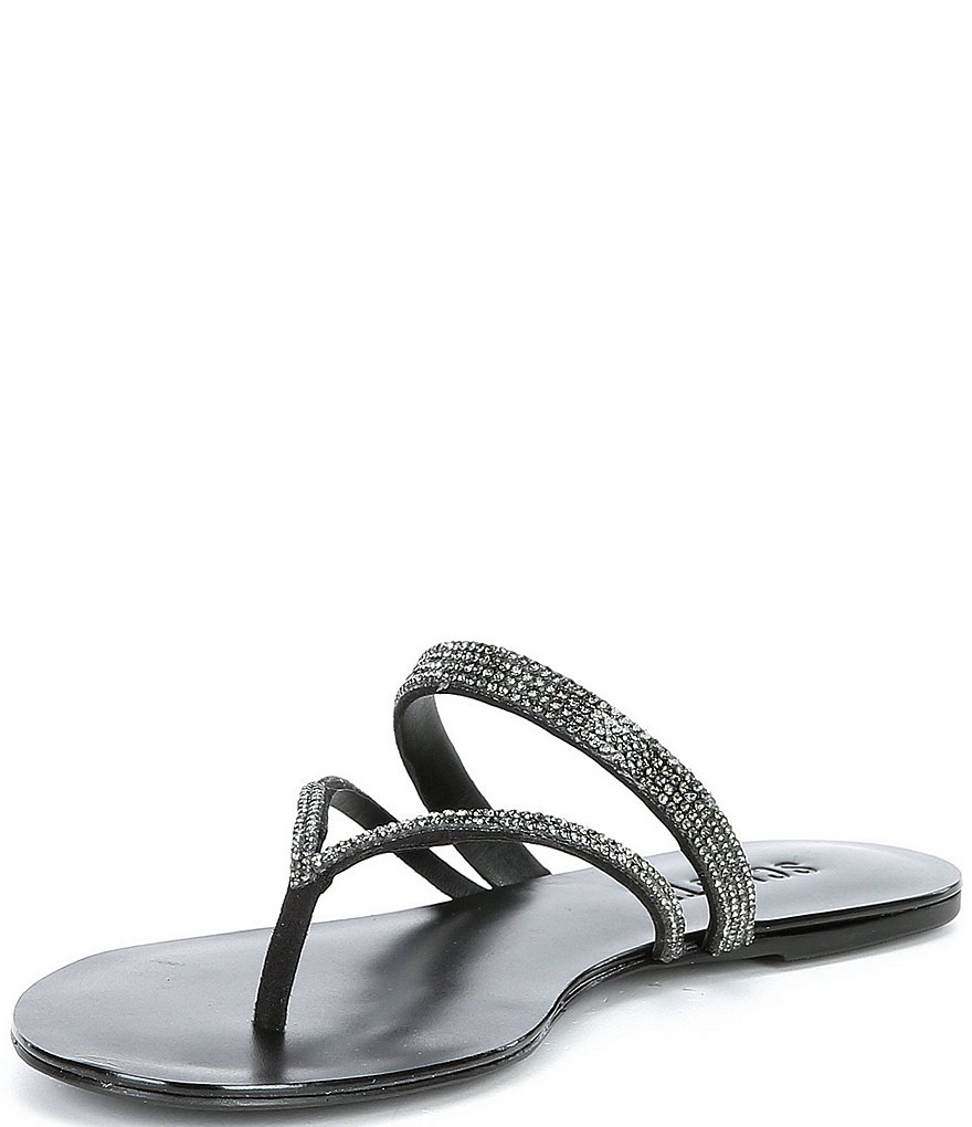 Schutz Toven Jewel Embellished Suede Sandals