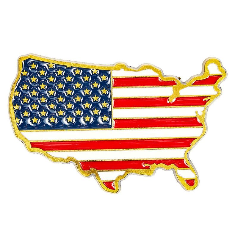 Juvale 6-Pack American USA Flag Souvenir Magnets for Refrigerator Fridge Locker, 3 x 1.5 in
