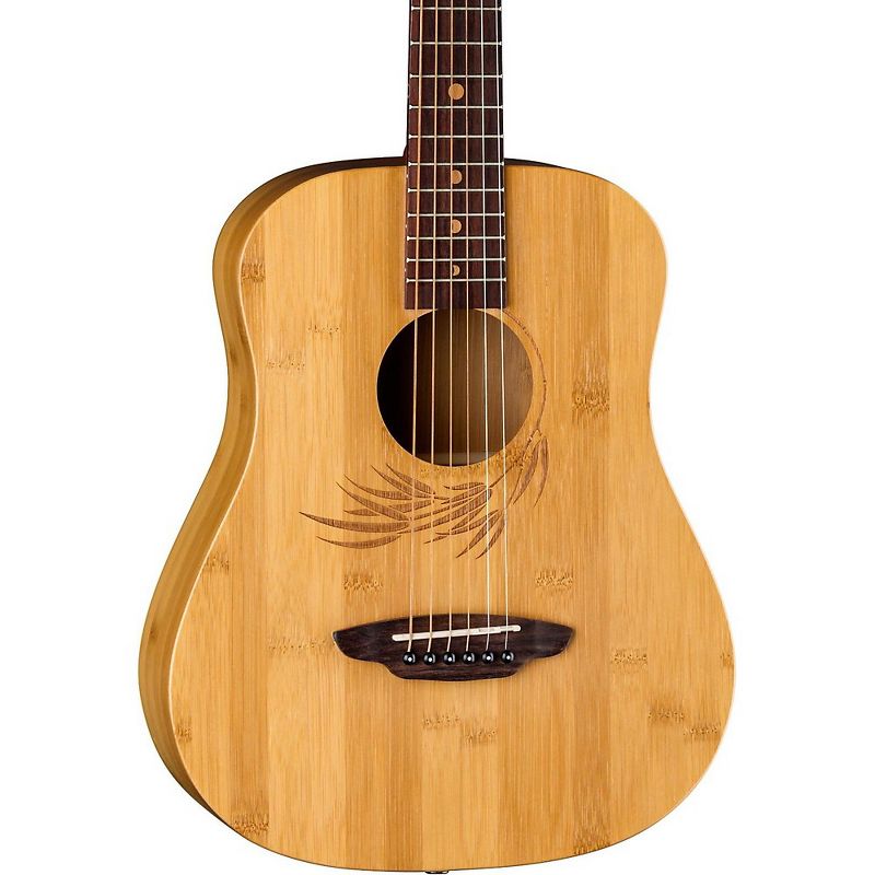 Luna Guitars Safari Bamboo 3/4 Satin Natural Acoustic Guitar Natural