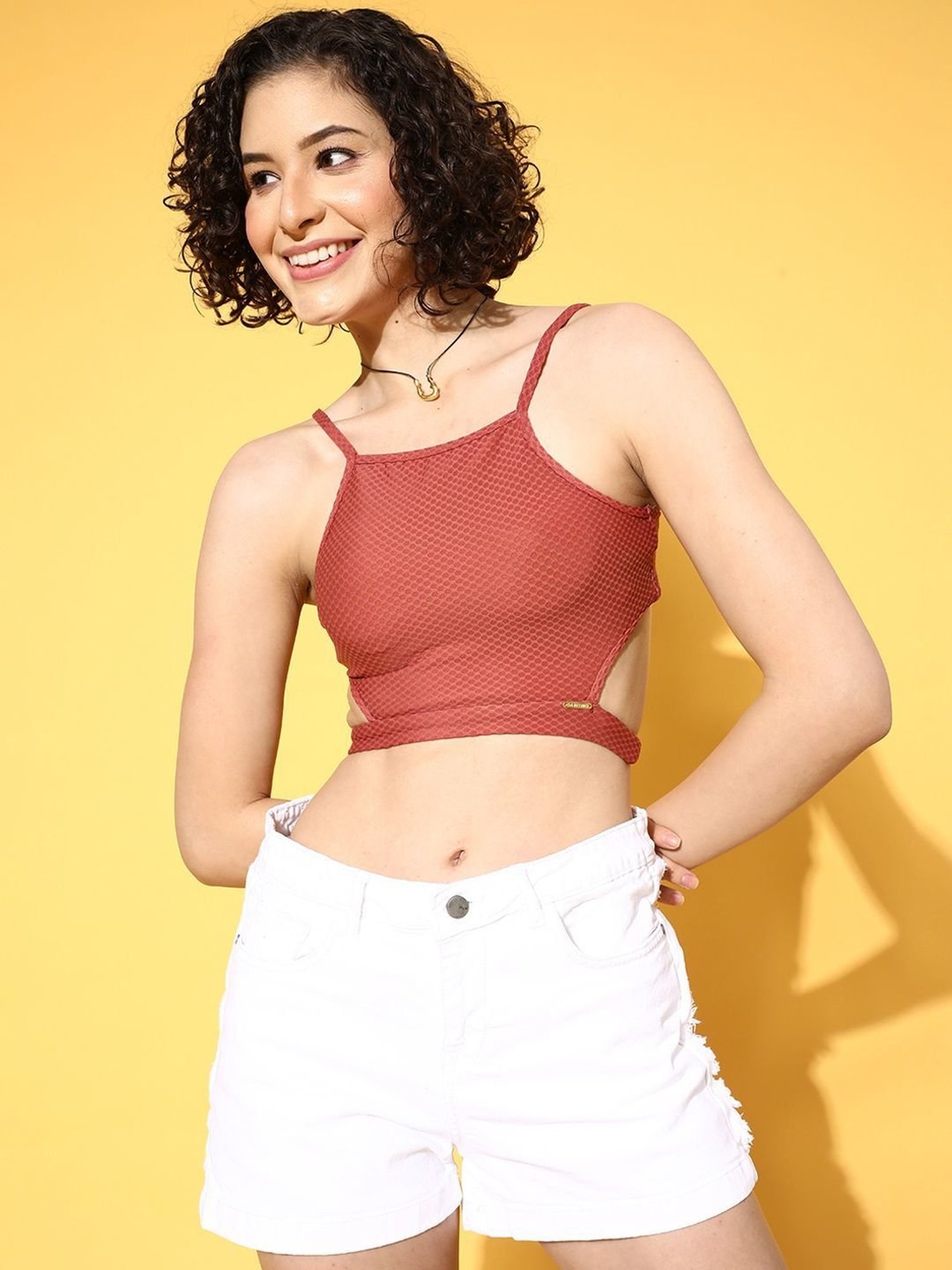 Da Intimo Rust Self Cut-out Bralette