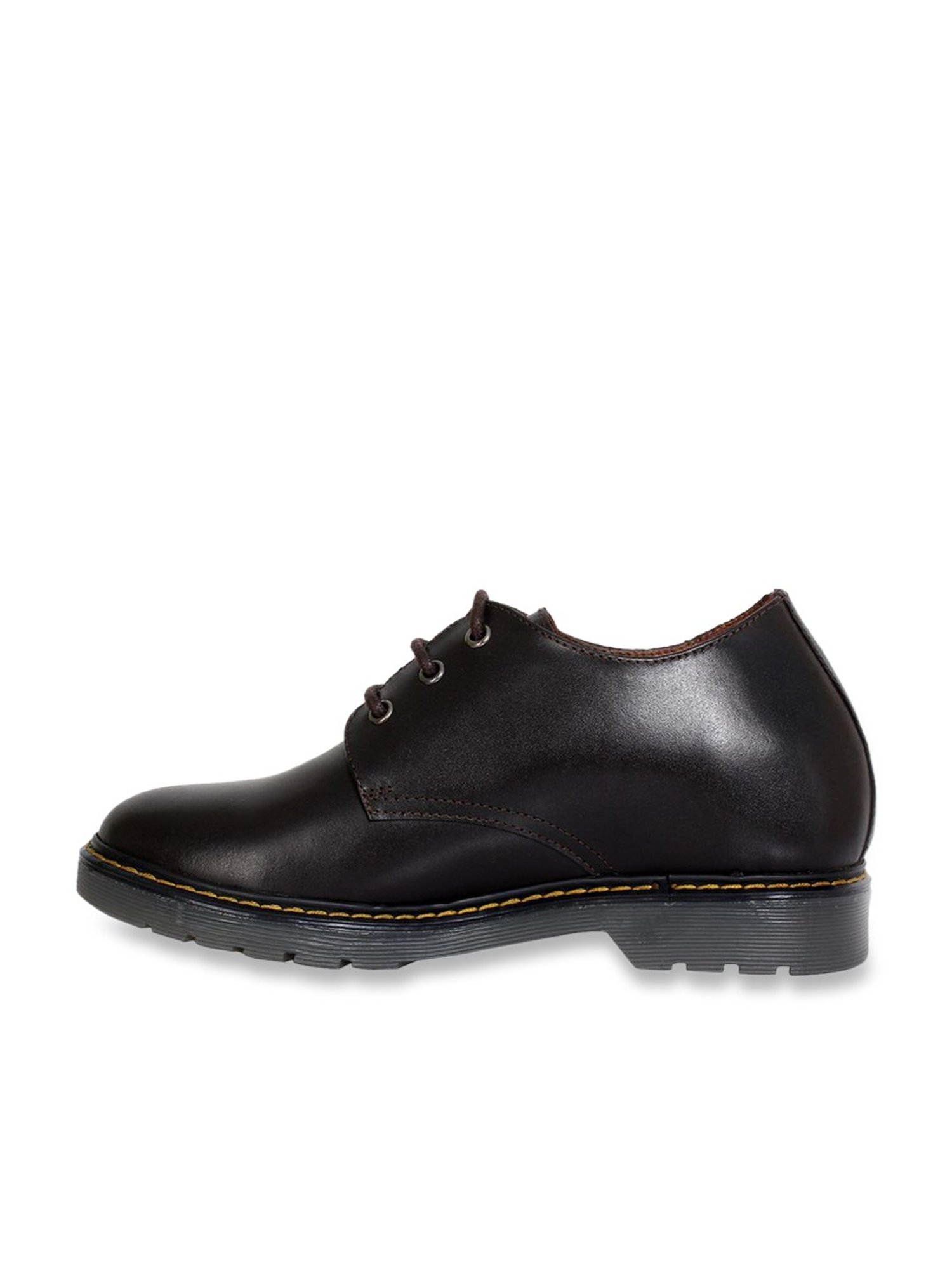 Celby Men's Height Increasing Brown Derby Shoes