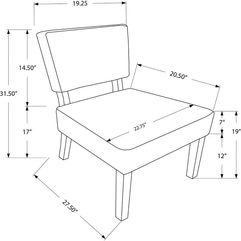 Accent Chair Vintage French Fabric Taupe - EveryRoom