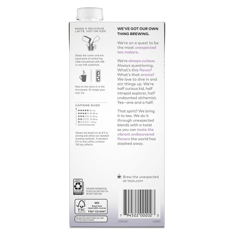 Tazo London Fog Concentrate - 32oz