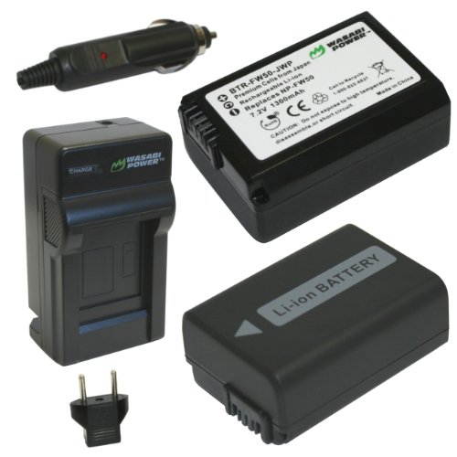 Wasabi Power Sony NP-FW50 Compatible Batteries & Charger (4 Batteries/1 Charger)