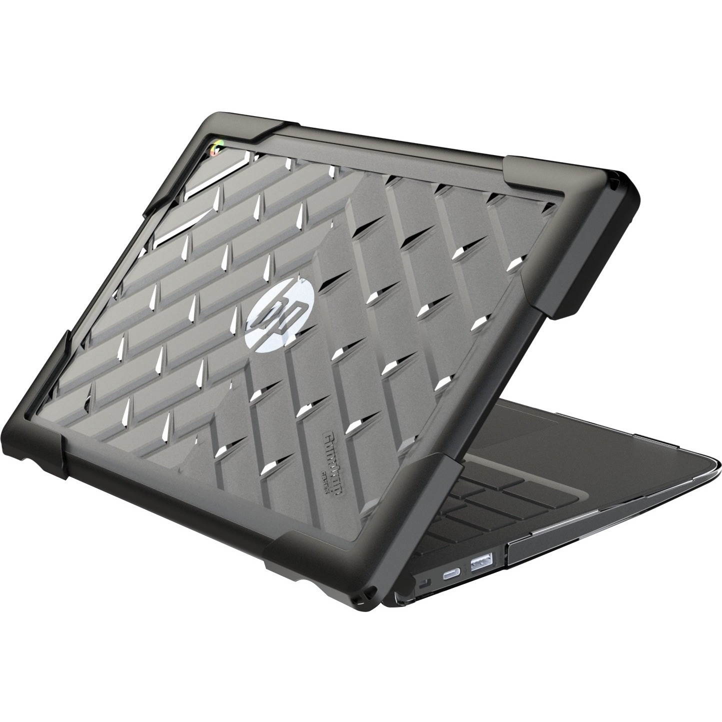 Gumdrop BumpTech HP Chromebook G6 11" Protective Case - Clear, Black
