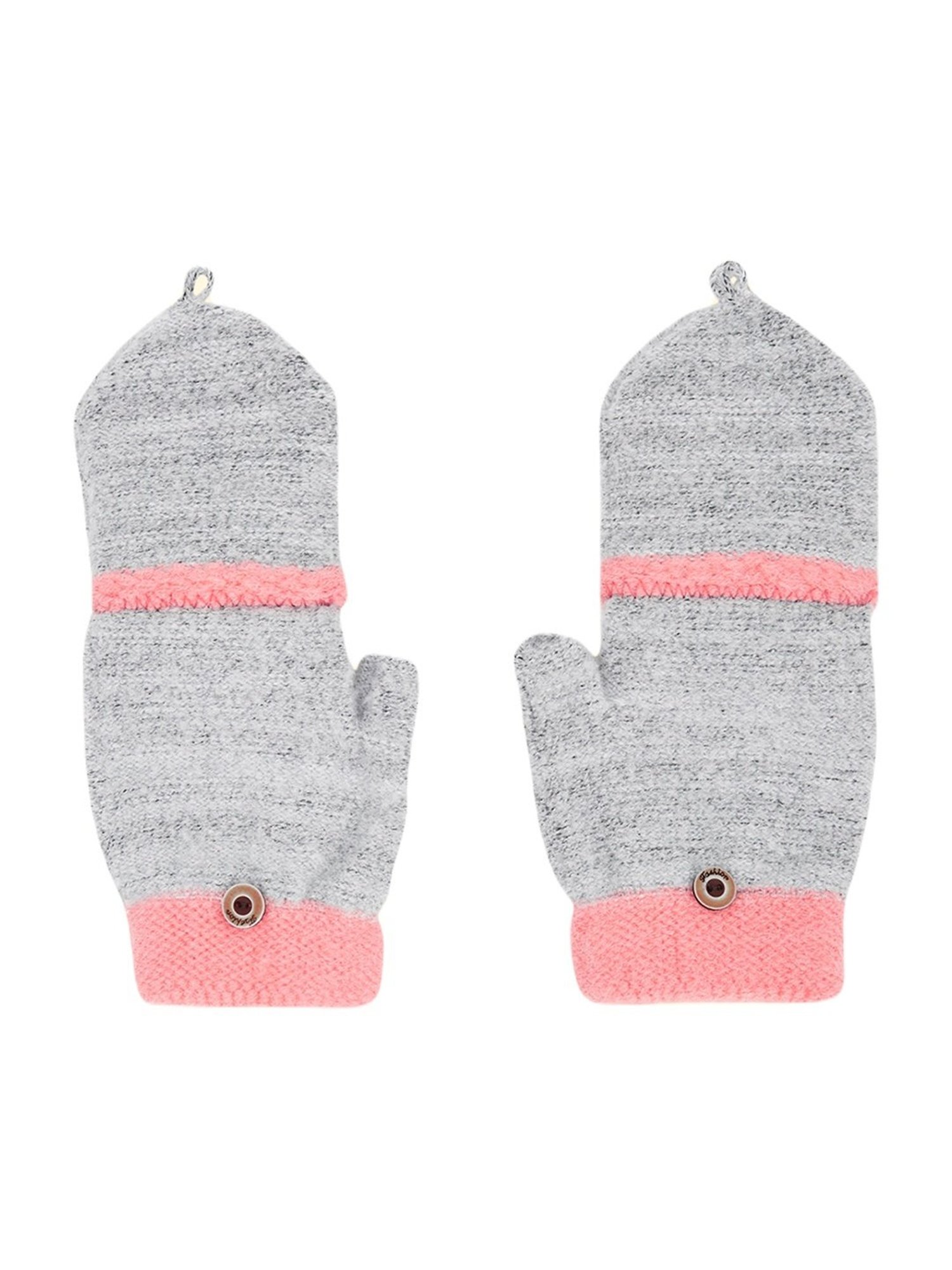 Byford by Pantaloons Grey Solid Gloves