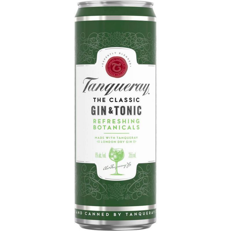 Tanqueray London Dry Gin & Tonic Cocktail - 4pk/355ml Cans