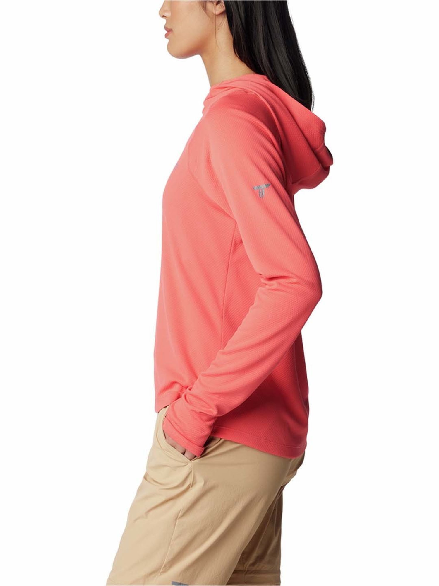 Columbia Peach Regular Fit Sports Hoodie