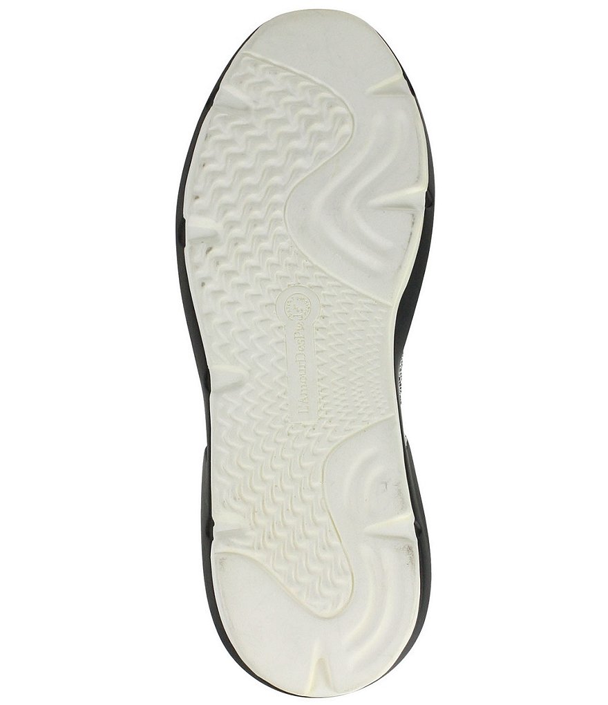 L'Amour Des Pieds Helana Rhinestone Suede Back Zip Wedge Sneakers