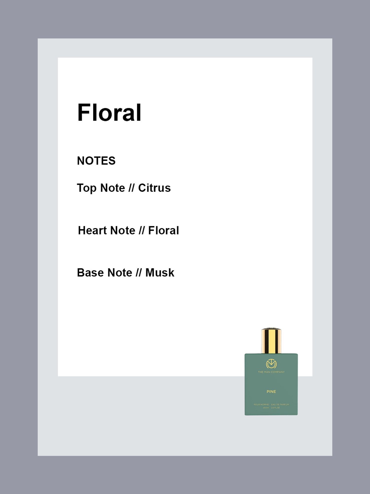 THE MAN COMPANY Pine Pour Homme Eau de Parfum for Men & Women - 60 ml