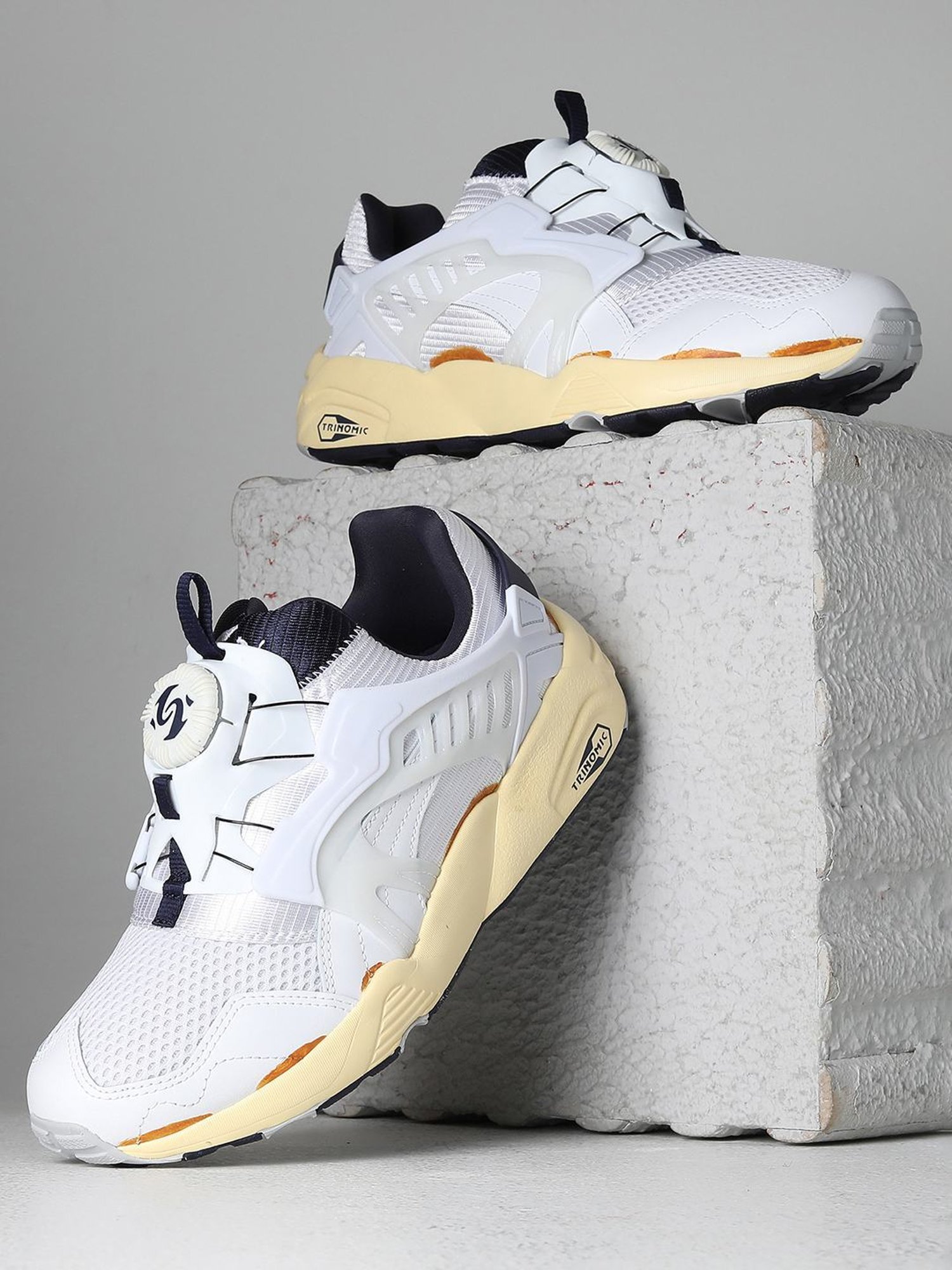 Puma Men's Disc Blaze The Never Worn II White Casual Sneakers