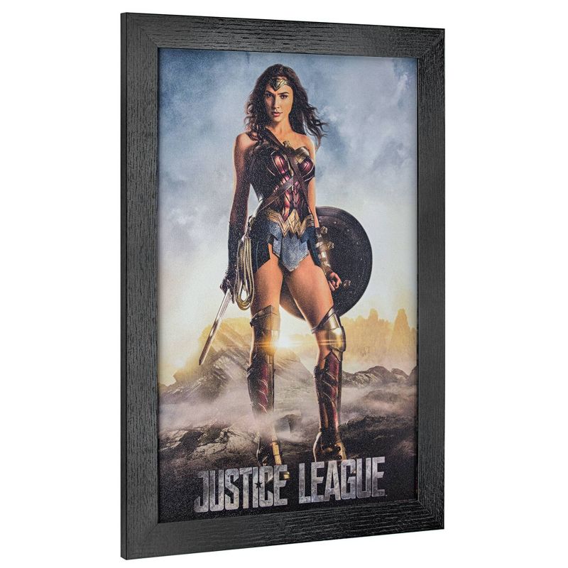 Licensed Justice League Wonder Woman Wall Art Black - Crystal Art Gallery