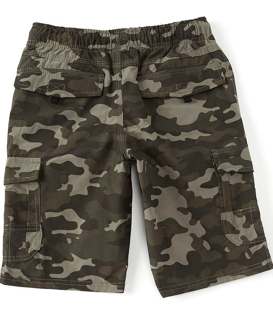 First Wave Big Boys 8-20 Camo Pull On Cargo Shorts