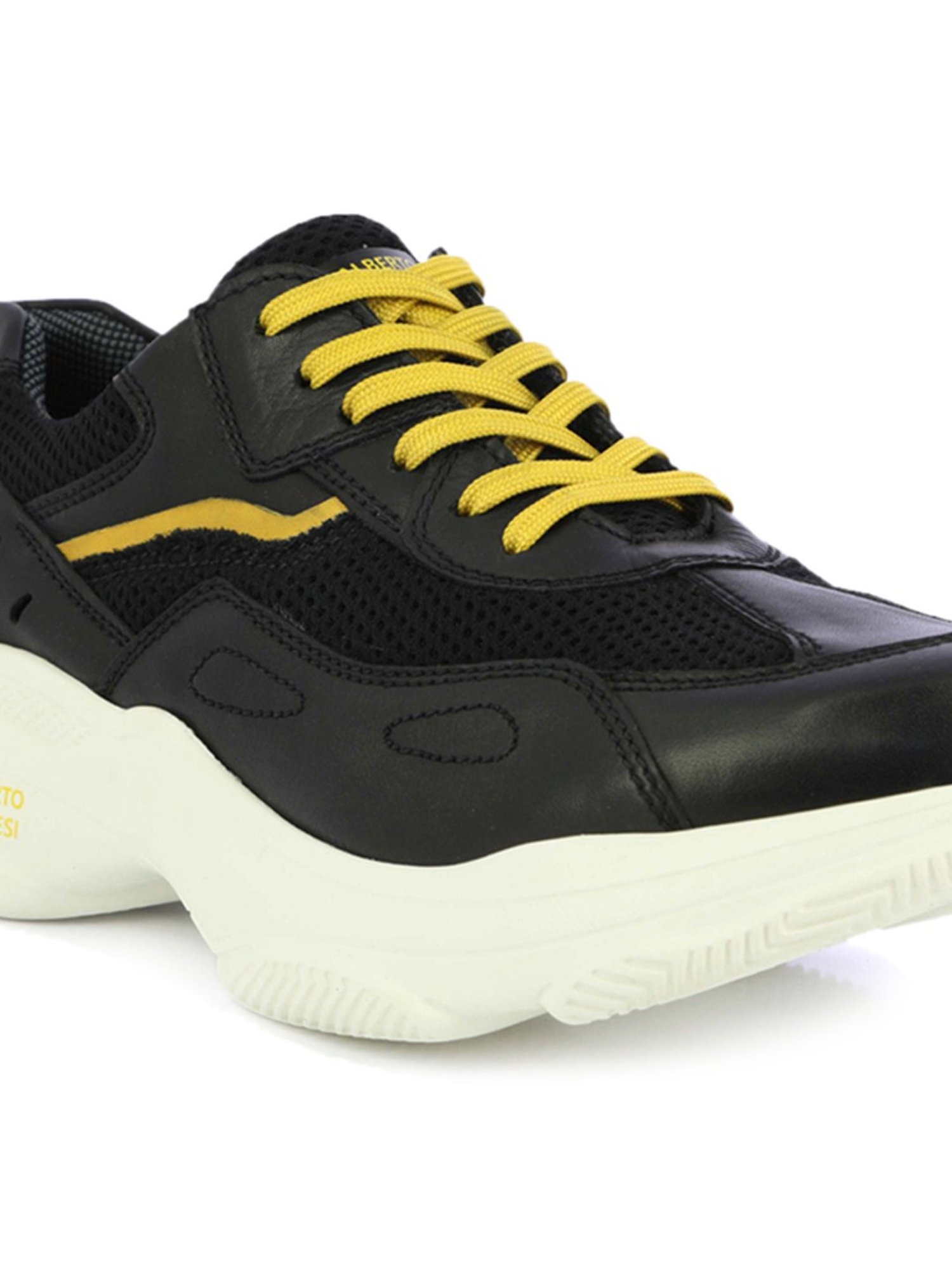 Alberto Torresi Men's Black Running Shoes