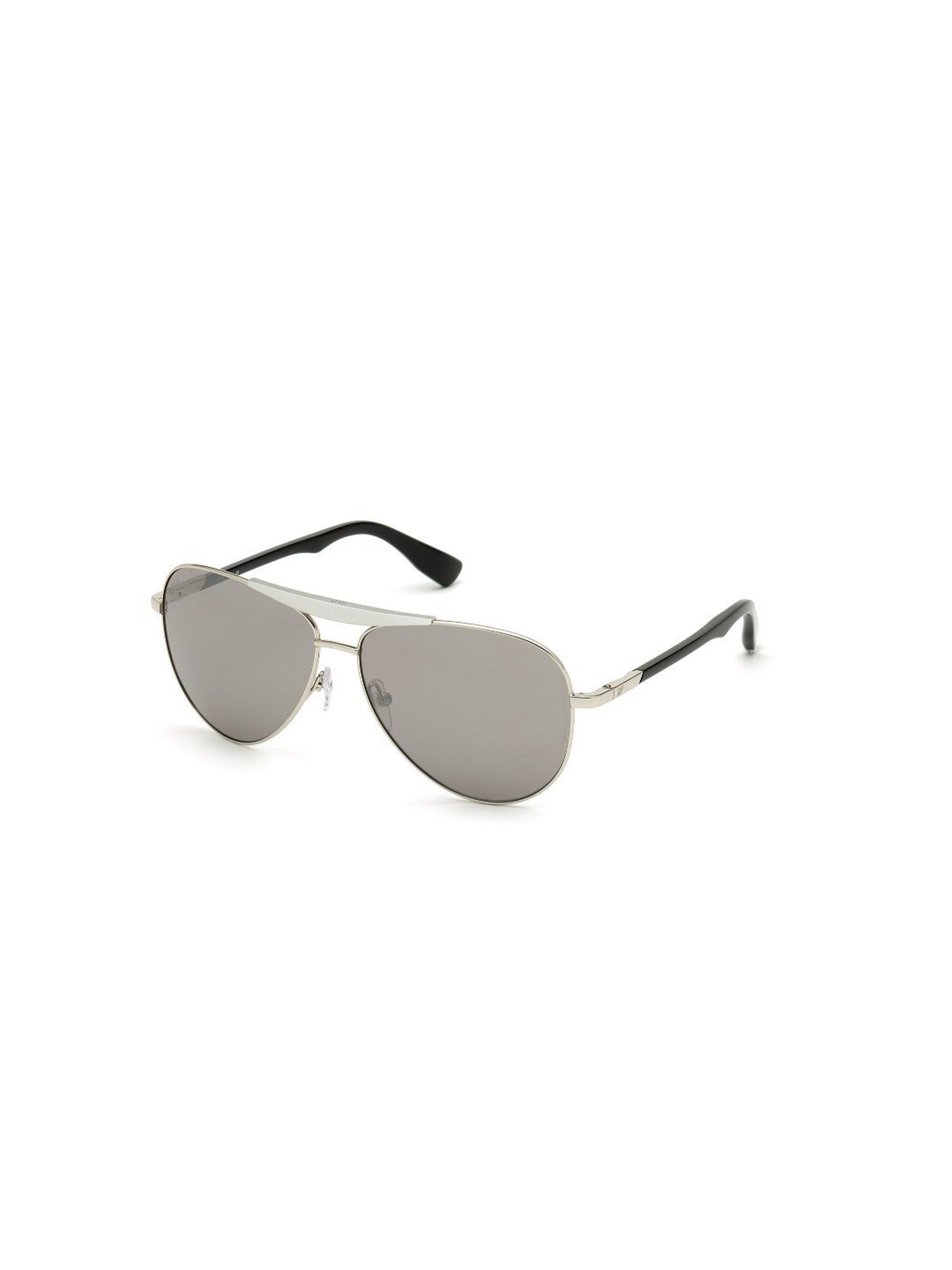 Web Eyewear Grey Oval Sunglasses for Men Designed in Italy