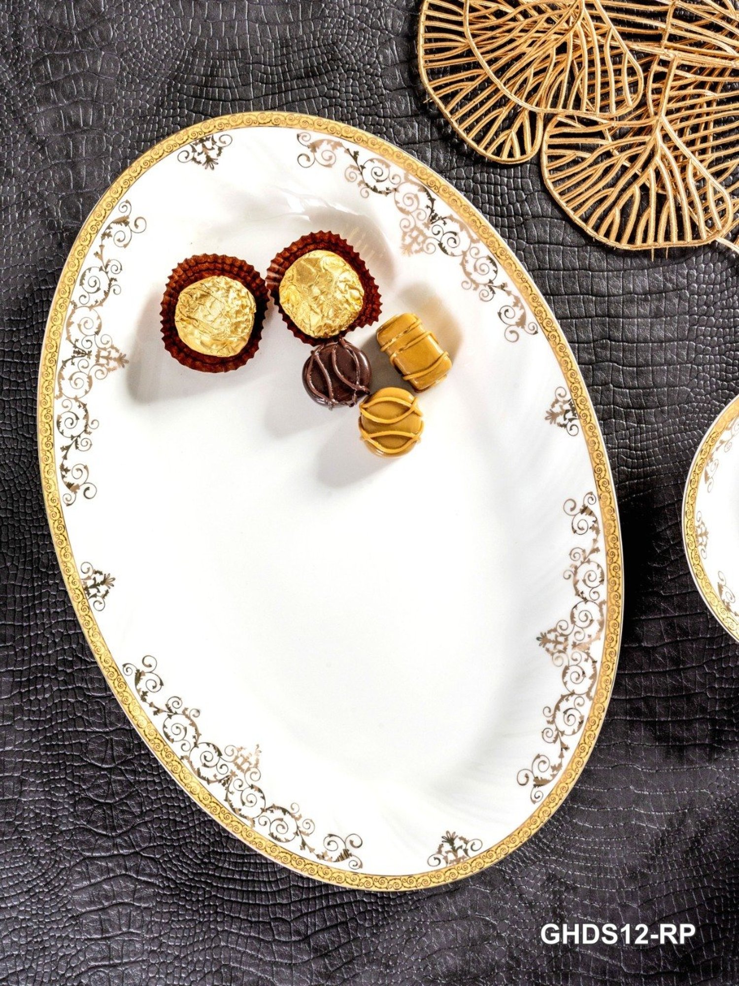 Goodhomes White Bone China Rice Platter