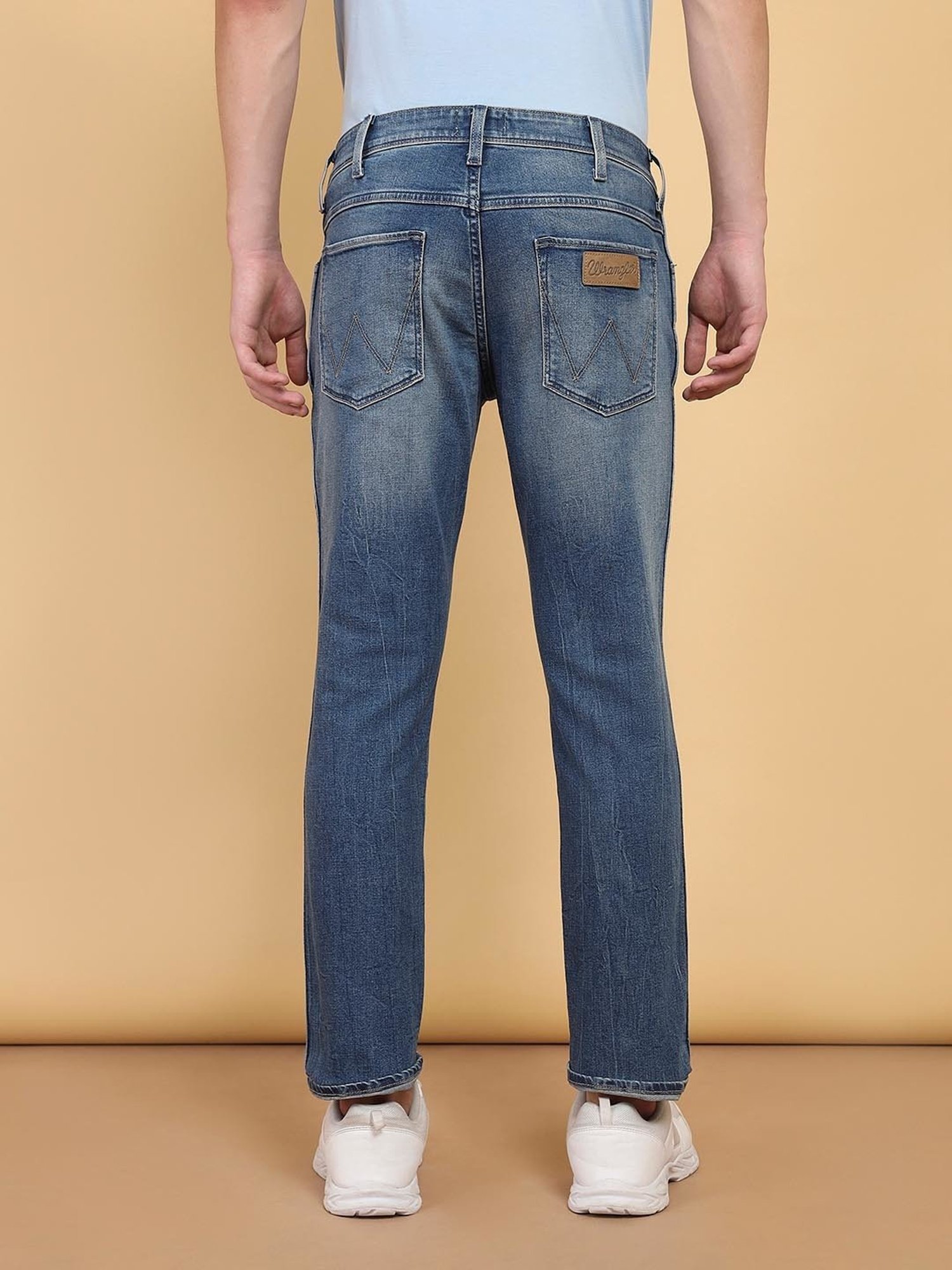 Wrangler Skanders Blue Slim Fit Low Rise Jeans