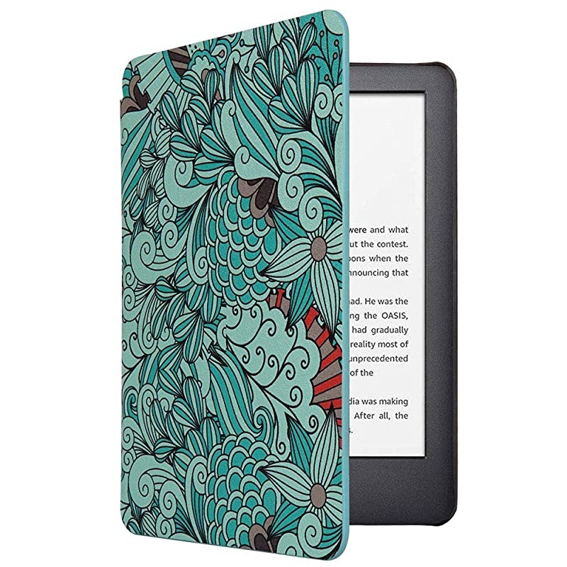 Case for All New Kindle 10th Generation 2019 Released Will Not Fit Kindle Paperwhite or Kindle Oasis Premium PU Leather Smart Cover with Auto Sleep and Wake Floral