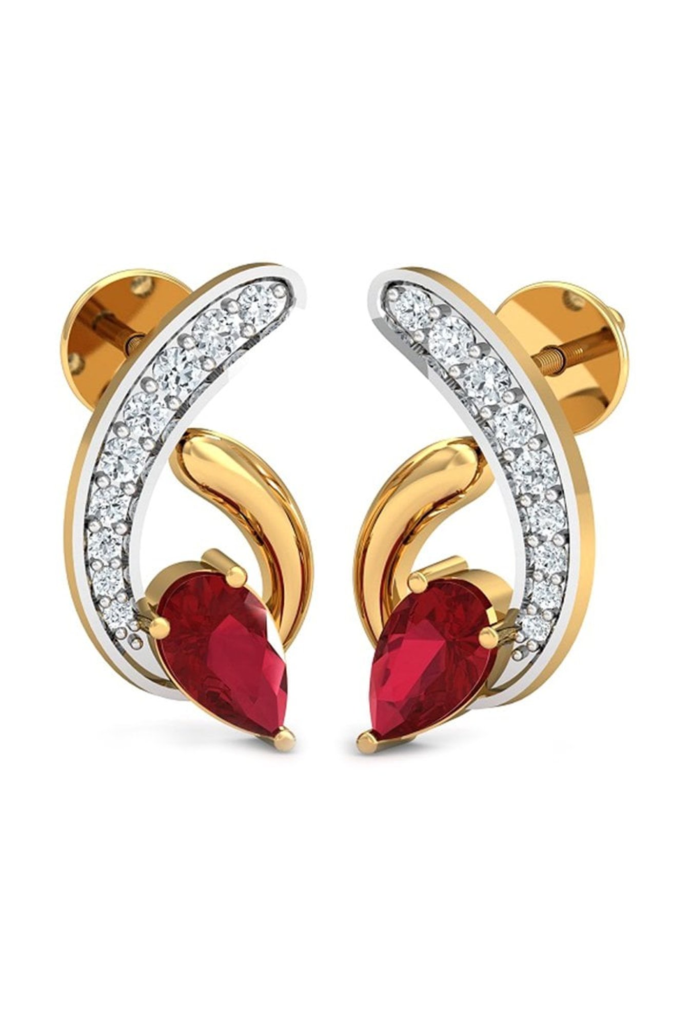 Sri Jagdamba Pearls 18 kt Gold & Diamond Earrings