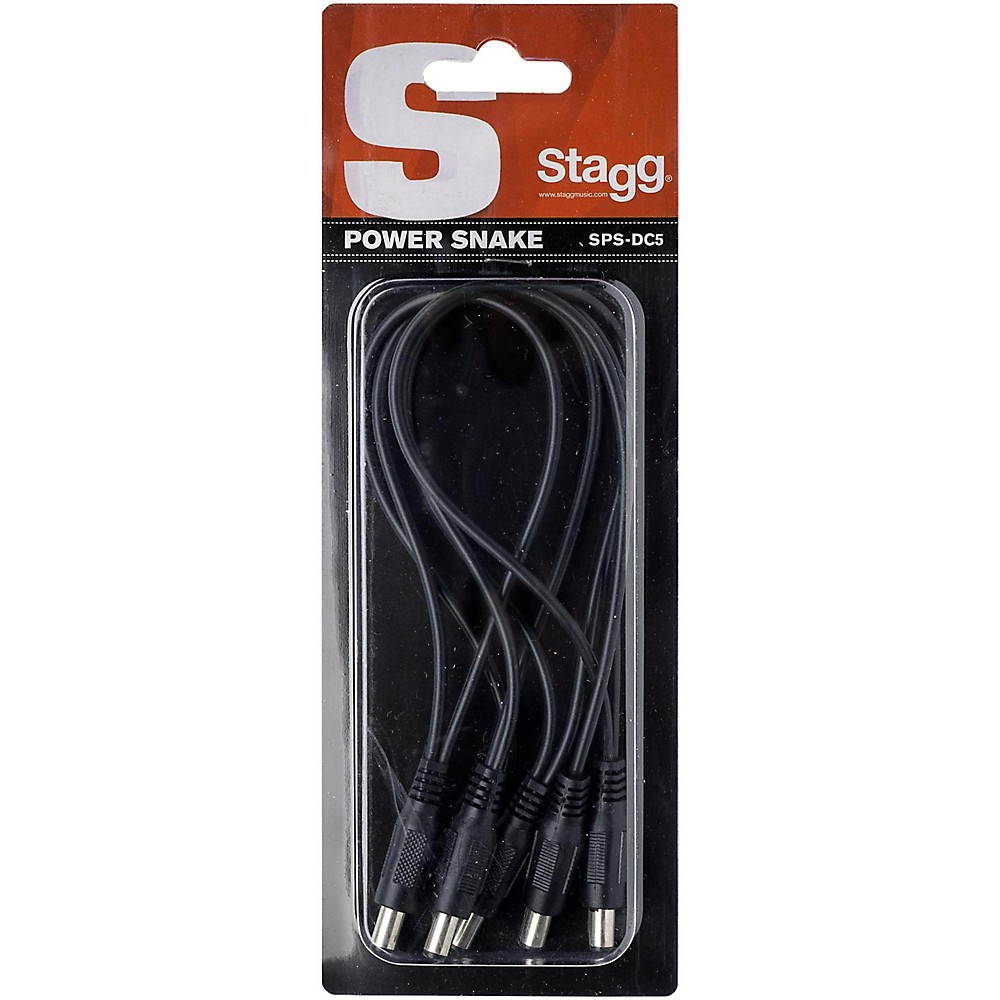 Stagg SPS-DC-5M1F Guitar Effects Pedals Power 5-Way Snake Cable