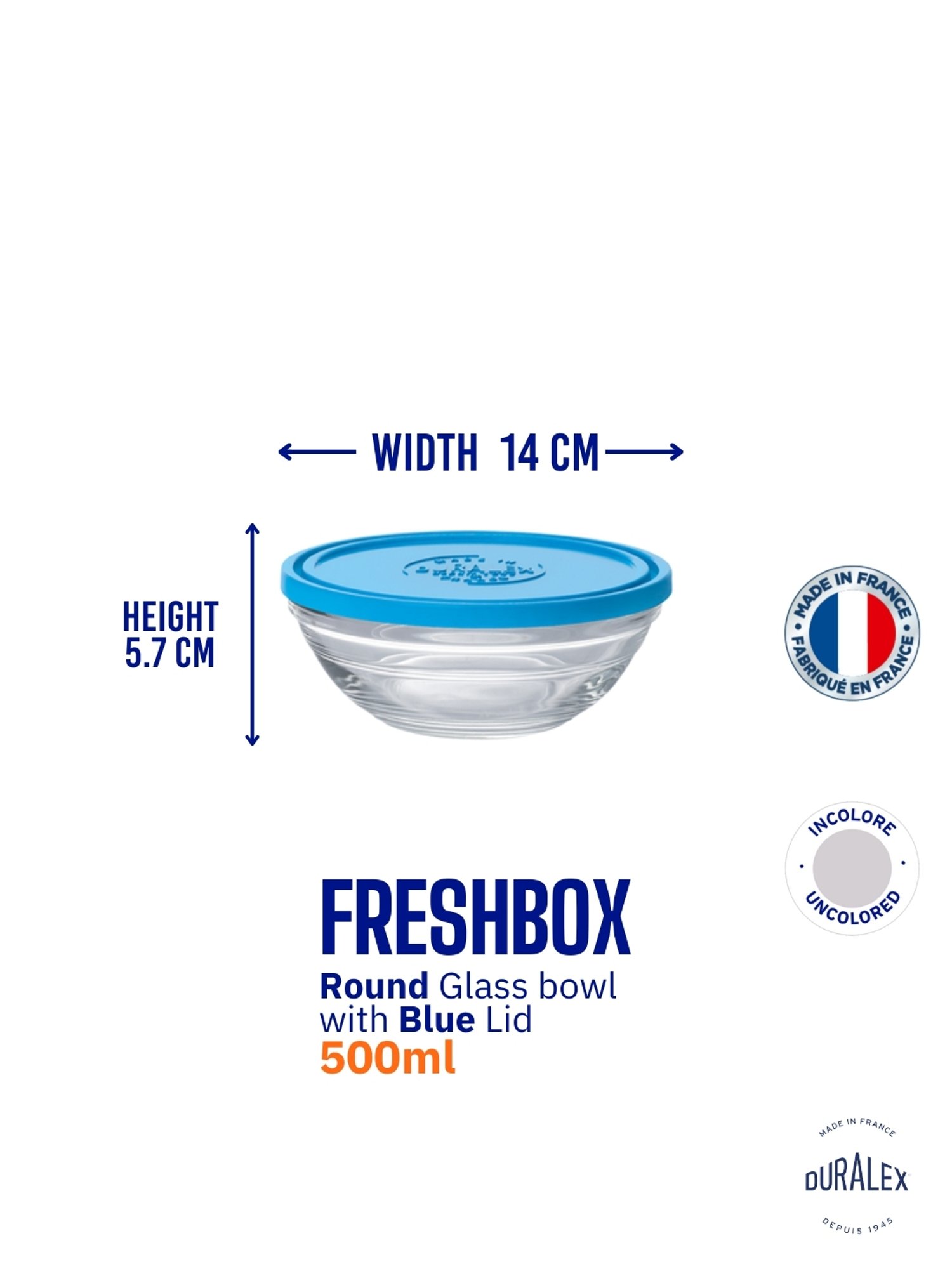 @home Nilkamal Black Polypropylene Snack Bowl With Lid (0.46 L)