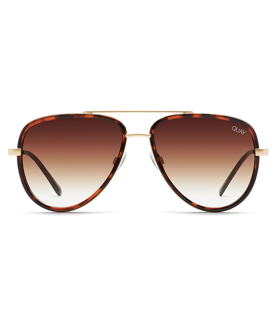 Quay x Maluma Australia All In Aviator Tortoise Sunglasses