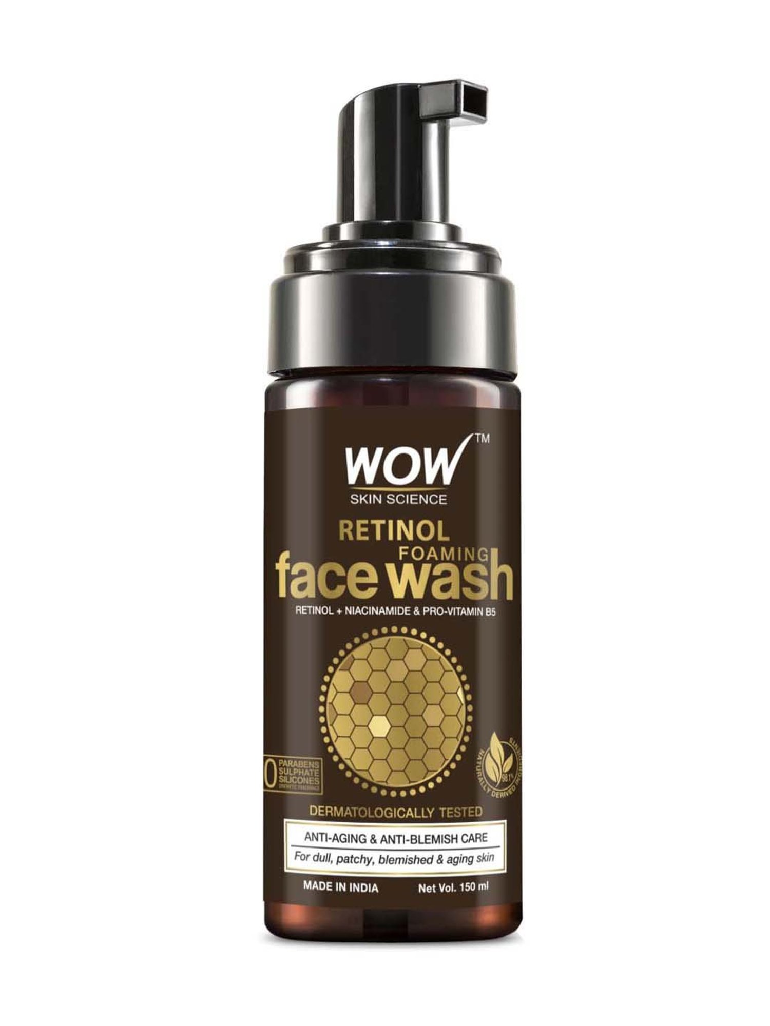 WOW Skin Science Retinol Foaming Face Wash - 150 ml