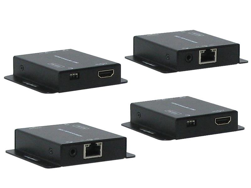 A-Neuvideo ANI-0104POE: HDMI POE 1x4 SPLITTER OVER CAT5e/6 EXTENDER (Includes (4) Receivers)