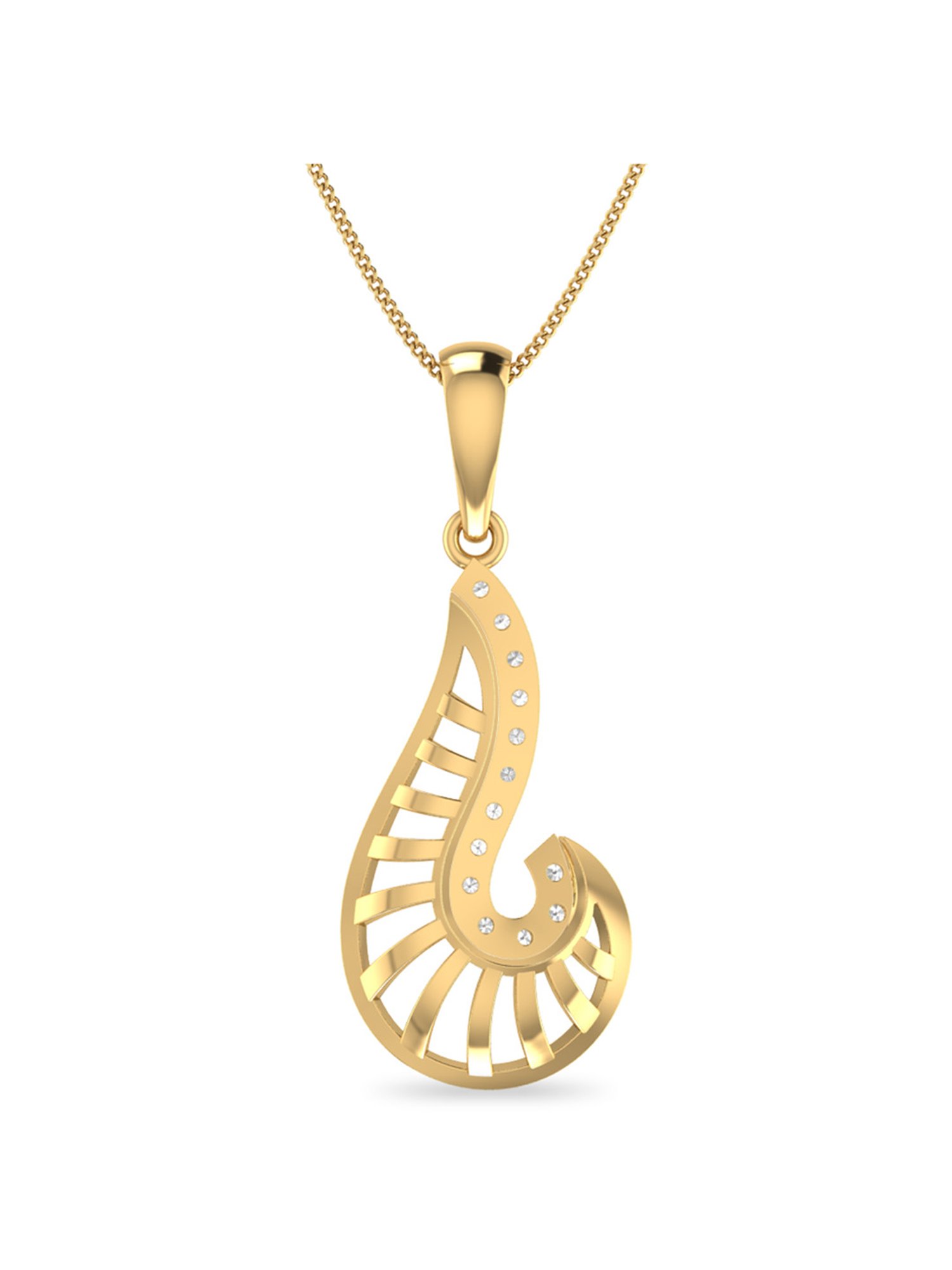 PC Jeweller Dagen 18k Gold Pendant without Chain for Women