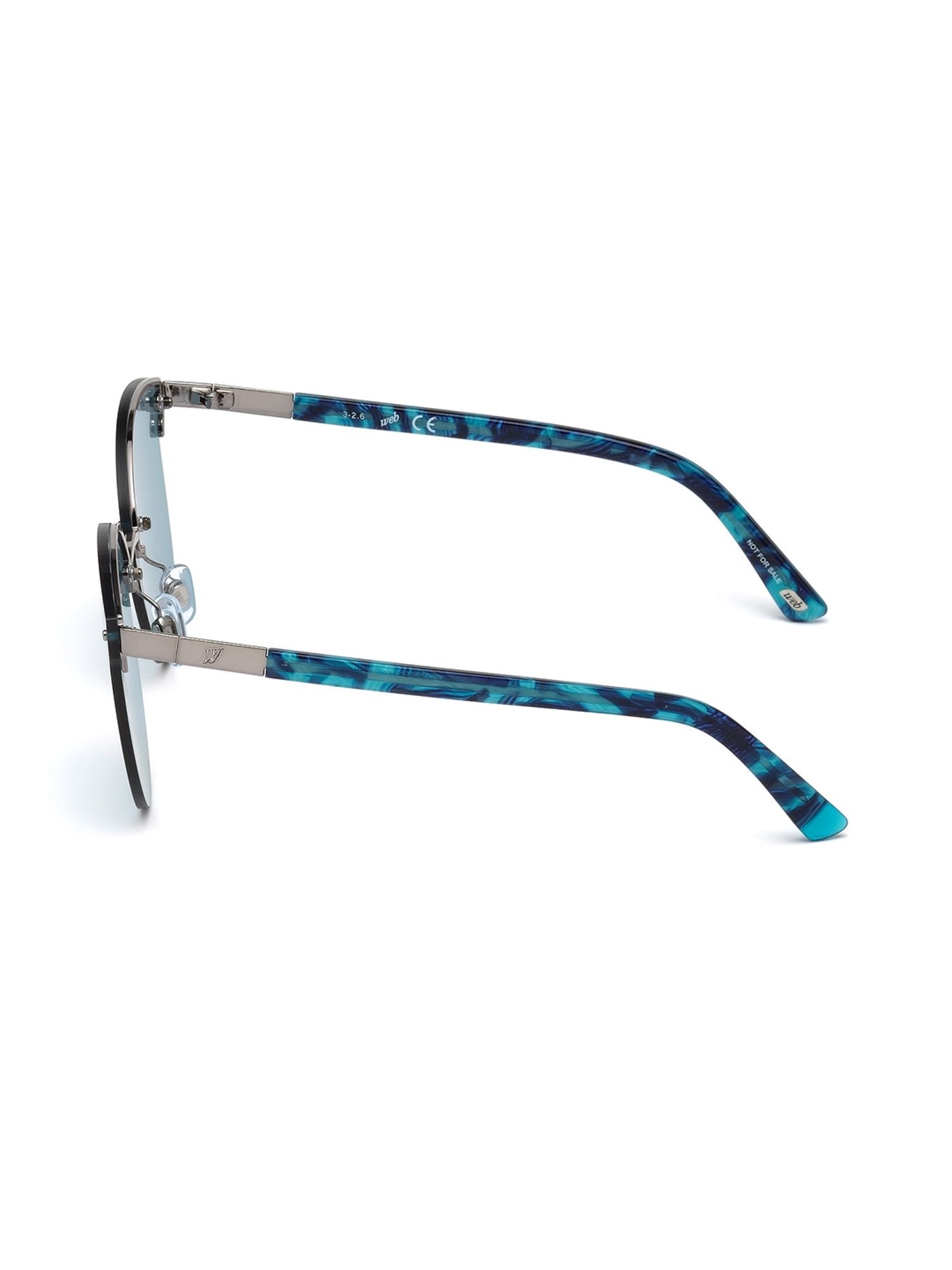 WEB EYEWEAR Blue Cat Eye Sunglasses Designed in Italy