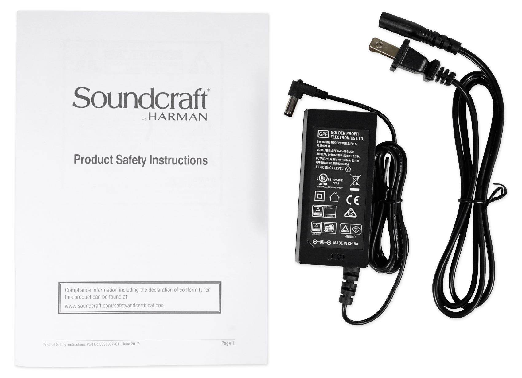 Soundcraft Notepad-8FX 8-channel Desktop Mixer w/USB I/O and Lexicon Effects