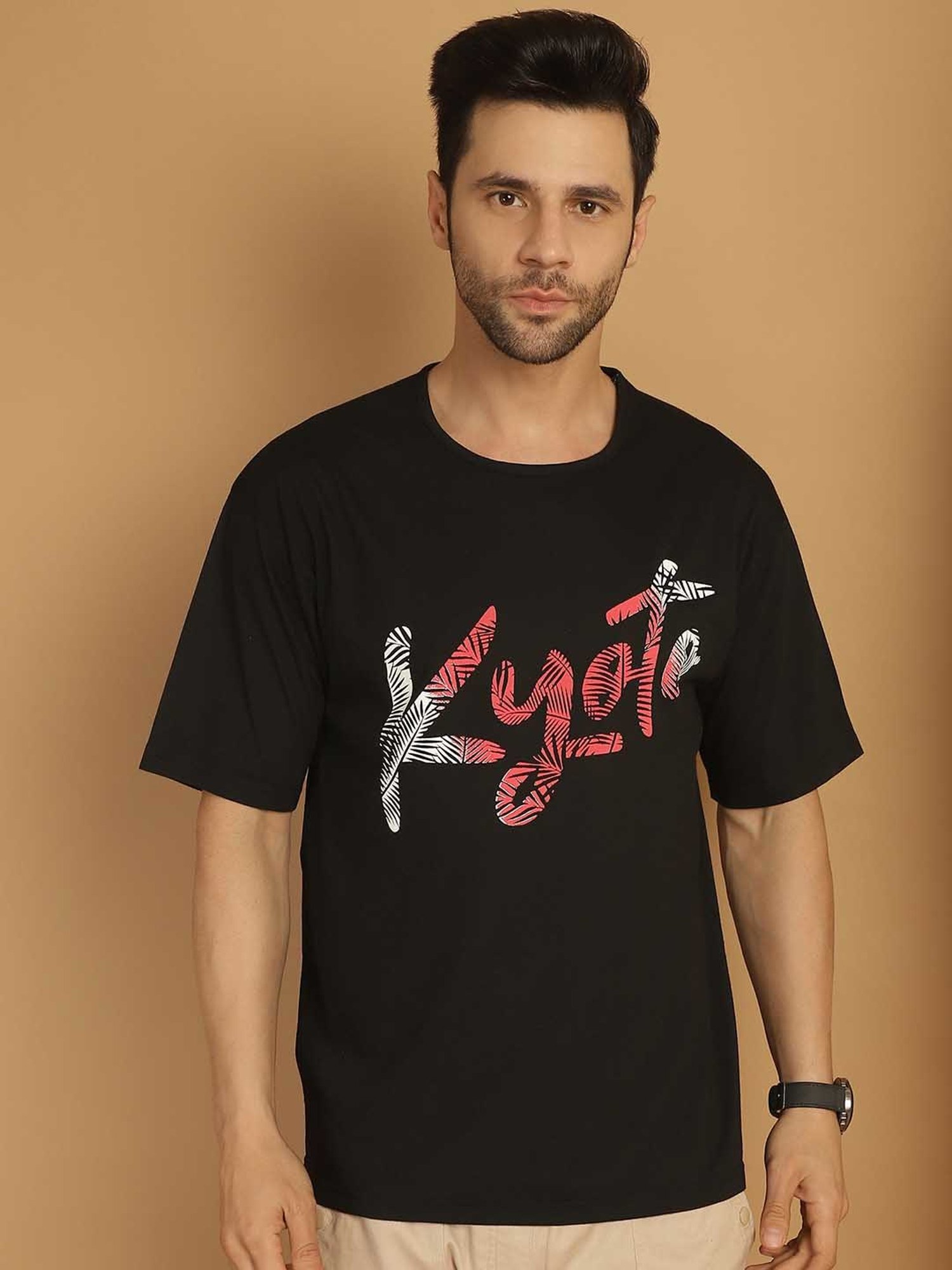 Vimal Jonney Multicolor Regular Fit Printed Crew T-Shirt - Pack of 3