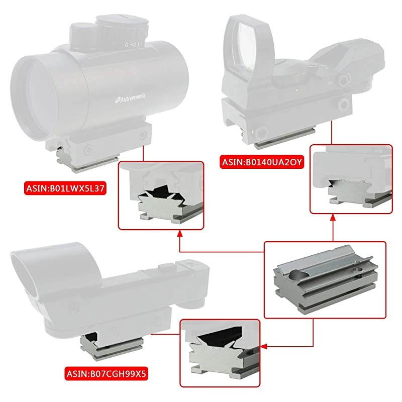 Silver Plate for The Flash Shoe of DSLR Cameras Mount The 1X40RD Reflex Red Green Dot Sight to DSLR Cameras