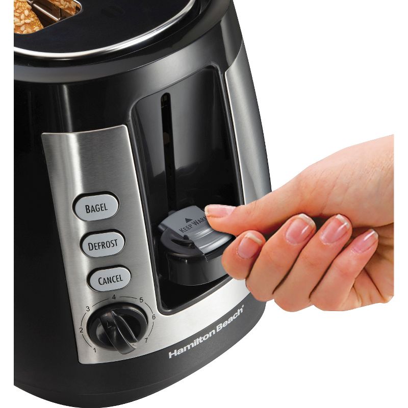 Hamilton Beach 2-Slice Warm Mode Toaster- Black 22810