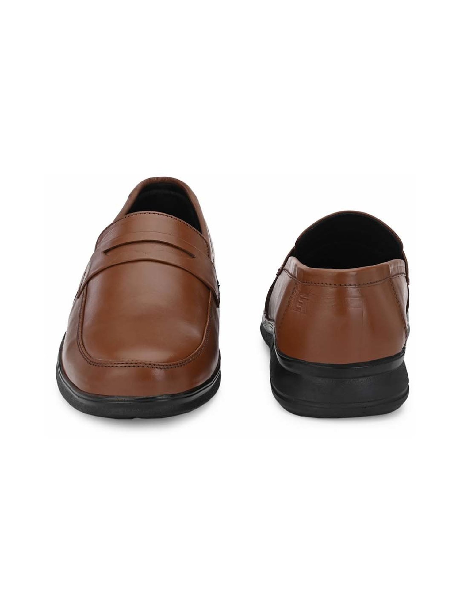 Eego Italy Men's Brown Formal Loafers