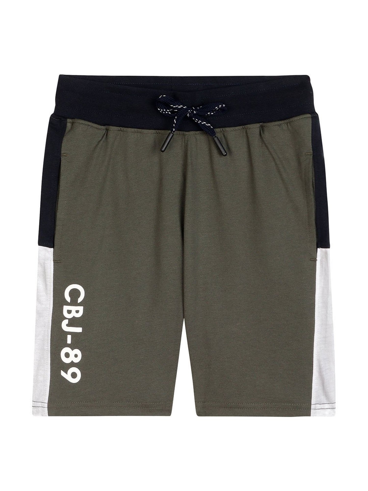 Gini & Jony Kids Brown Solid Bermudas