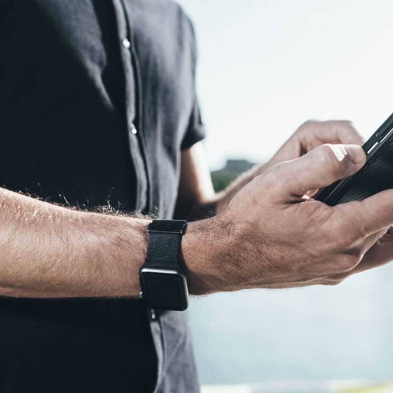 X-Doria Hybrid Mesh Band for 42mm Apple Watch - Black/Black