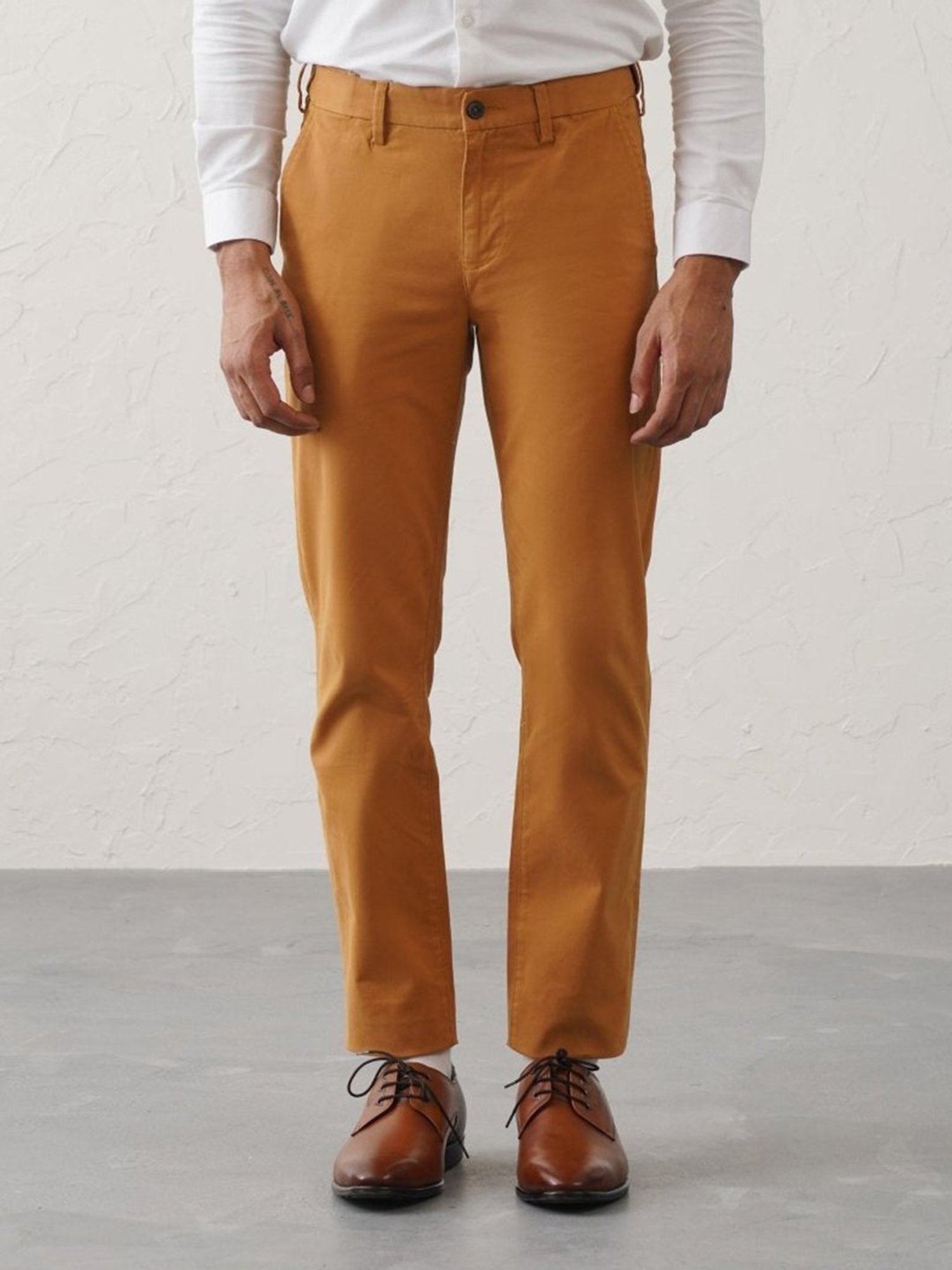 MinusOne Camel Regular Fit Chinos